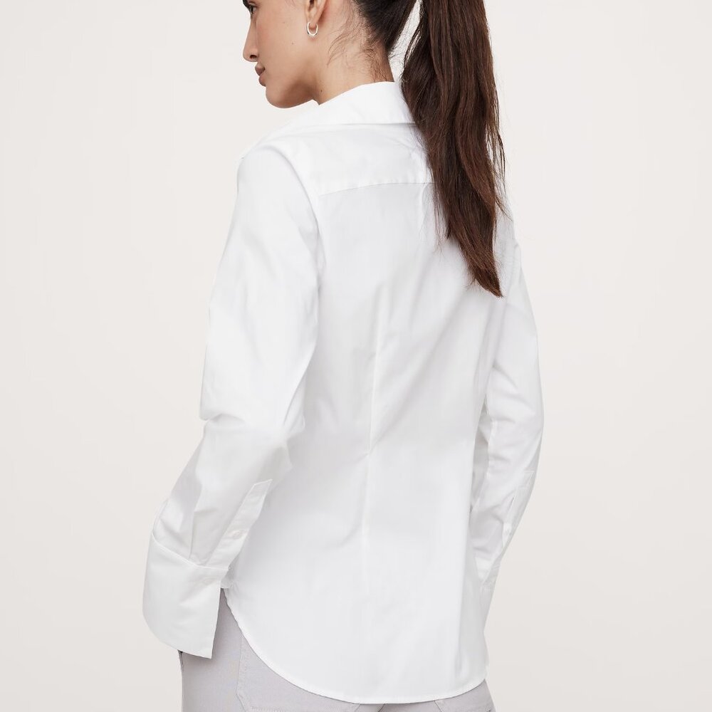 NEW Banana Republic White Riley II Tailored Shirt Collared Button Down - Picture 3 of 11